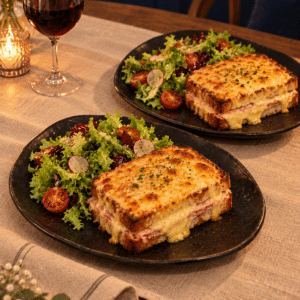 Croque Monsieur avec sa salade 2 personnes